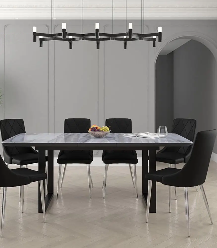 Cascade Stainless Steel Dining Table Set