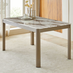Glam Faux Marble Table