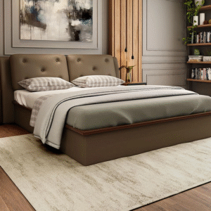 Upholstered Bed with Hydraulic Storage