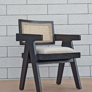 Wooden Chair With Cushion Seat